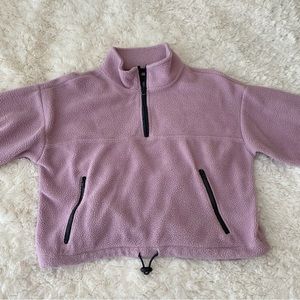 Pacsun Cropped Fleece Sweatshirt